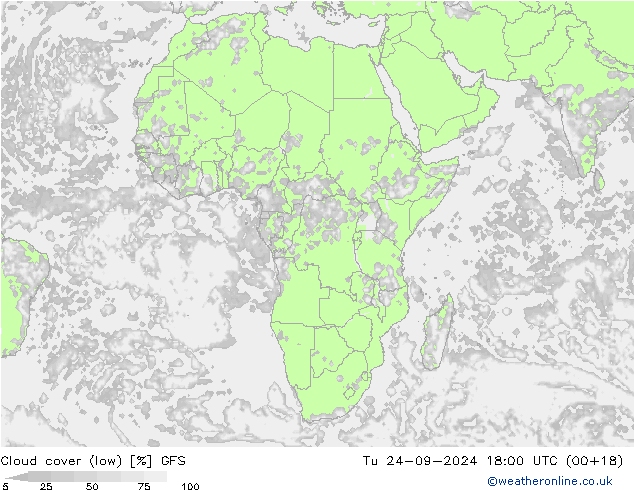 nuvens (baixo) GFS Ter 24.09.2024 18 UTC