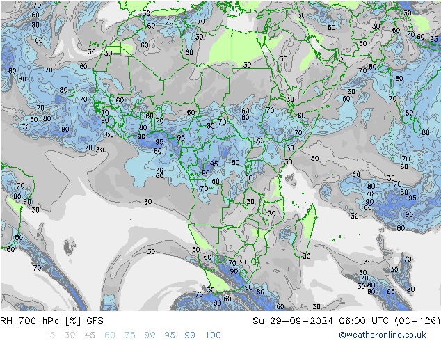 RH 700 hPa GFS So 29.09.2024 06 UTC