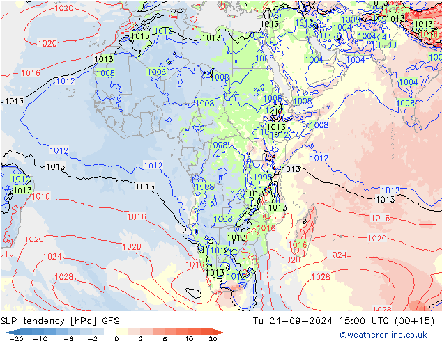 tendencja GFS wto. 24.09.2024 15 UTC