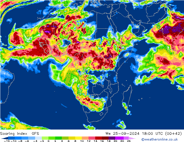 Soaring Index GFS We 25.09.2024 18 UTC