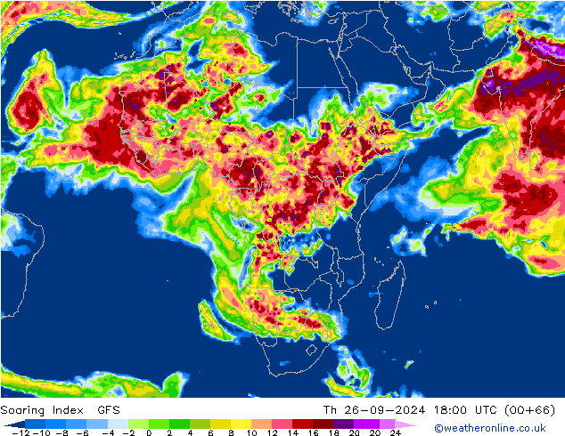 Soaring Index GFS Th 26.09.2024 18 UTC