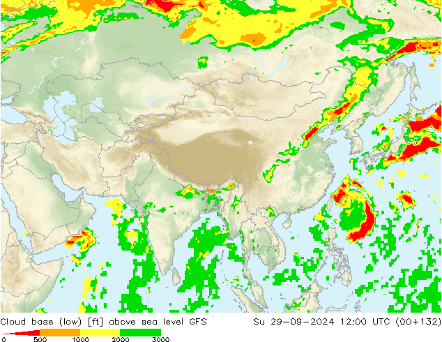 Cloud base (low) GFS  29.09.2024 12 UTC