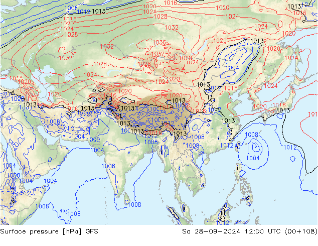 GFS: сб 28.09.2024 12 UTC