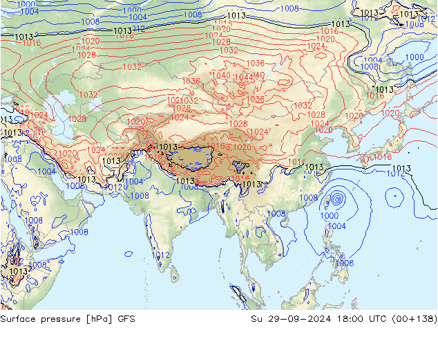 GFS: So 29.09.2024 18 UTC