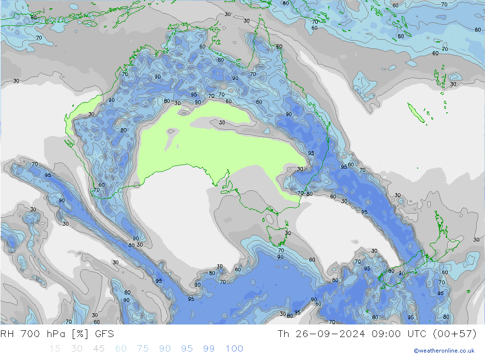 RV 700 hPa GFS do 26.09.2024 09 UTC