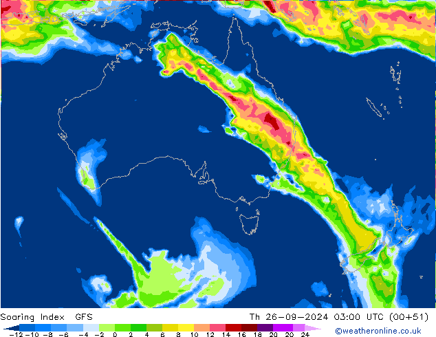 Soaring Index GFS jeu 26.09.2024 03 UTC