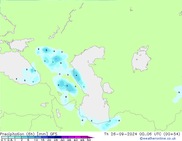 Z500/Rain (+SLP)/Z850 GFS Th 26.09.2024 06 UTC