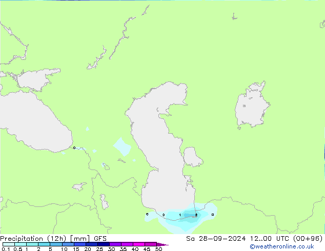 opad (12h) GFS so. 28.09.2024 00 UTC