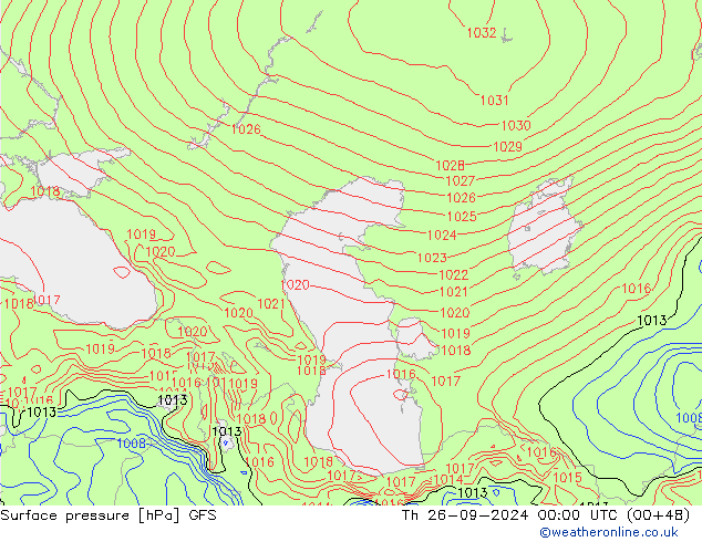 GFS: gio 26.09.2024 00 UTC