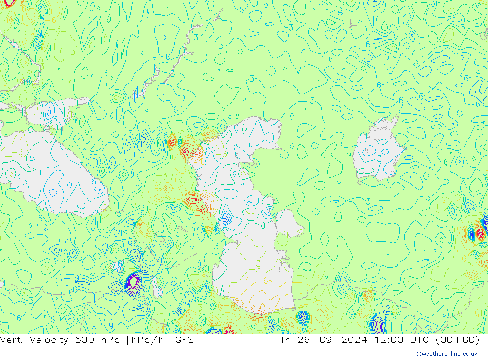 Vert. snelheid 500 hPa GFS do 26.09.2024 12 UTC