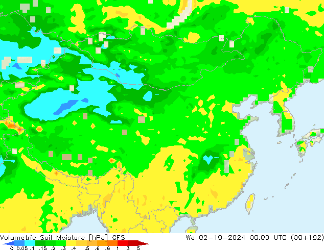 Wassergehalt GFS Mi 02.10.2024 00 UTC