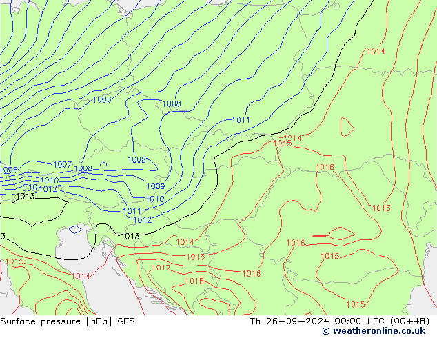 GFS: Čt 26.09.2024 00 UTC