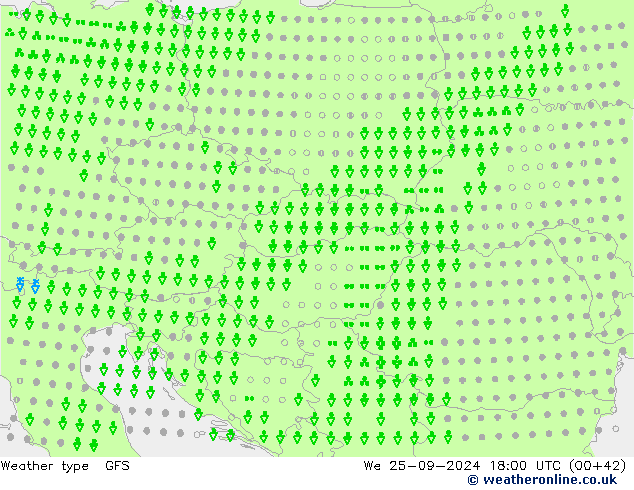 Weather type GFS St 25.09.2024 18 UTC