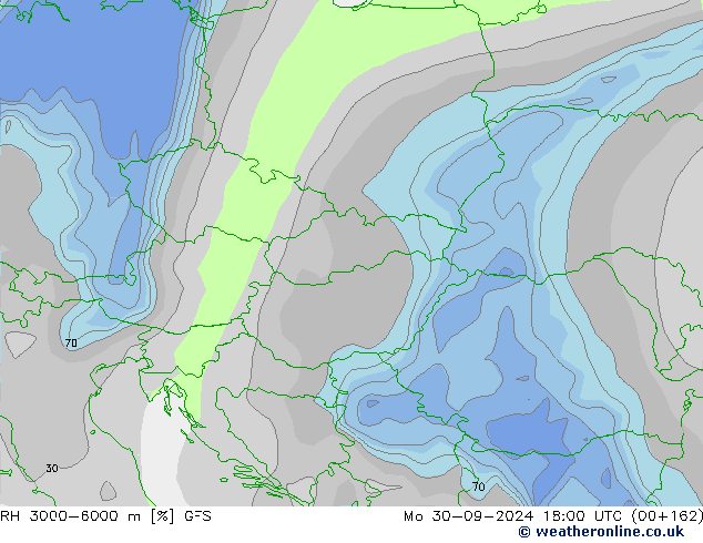 RH 3000-6000 m GFS  30.09.2024 18 UTC