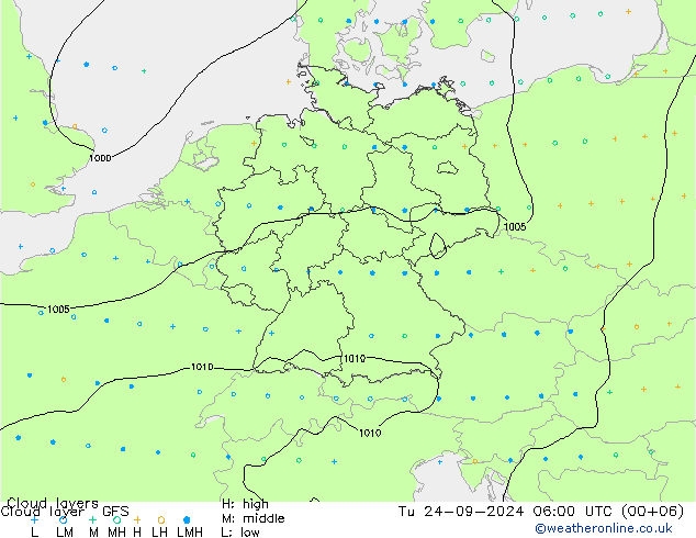 Cloud layer GFS mar 24.09.2024 06 UTC