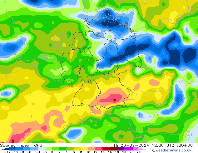 Soaring Index GFS do 26.09.2024 12 UTC