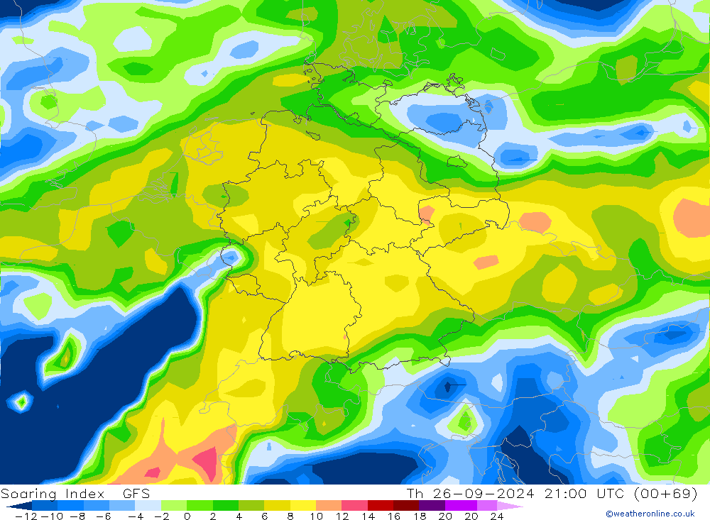 Soaring Index GFS  26.09.2024 21 UTC