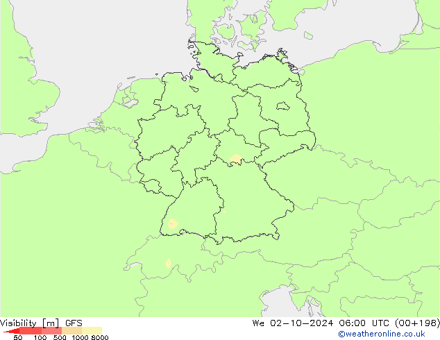 Visibility GFS We 02.10.2024 06 UTC