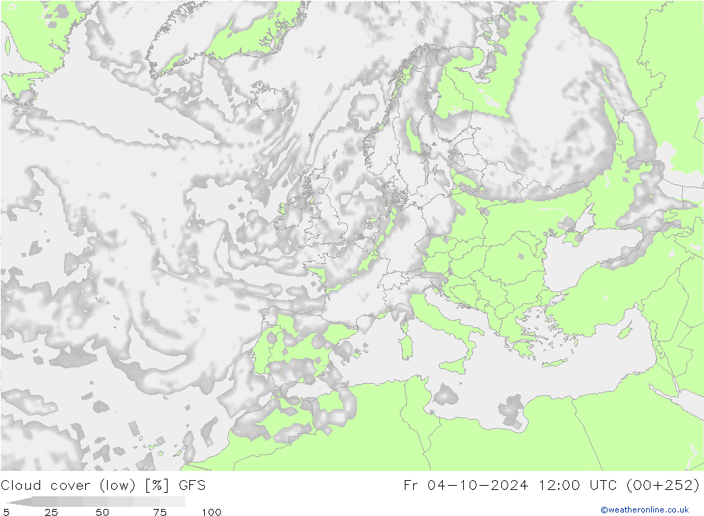 nuvens (baixo) GFS Sex 04.10.2024 12 UTC