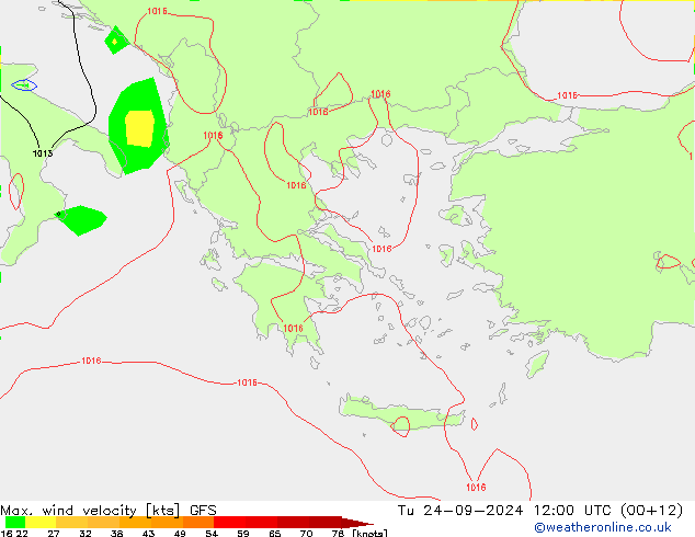 Max. wind velocity GFS Ter 24.09.2024 12 UTC