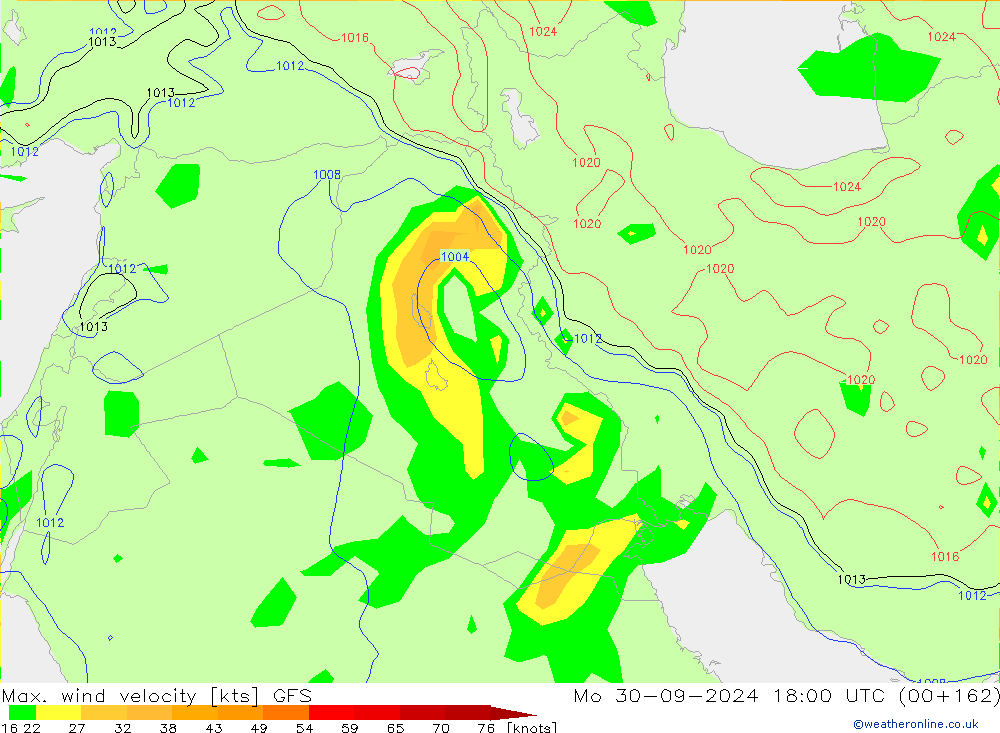 Max. wind velocity GFS Seg 30.09.2024 18 UTC