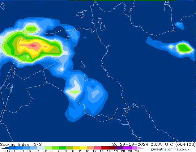 Yükselme İndeksi GFS Paz 29.09.2024 06 UTC