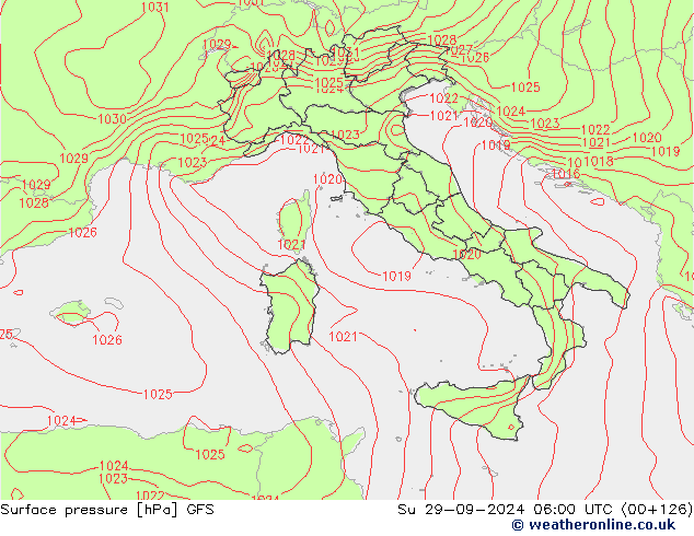 GFS: Dom 29.09.2024 06 UTC