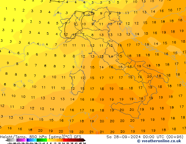 Z500/Rain (+SLP)/Z850 GFS Sa 28.09.2024 00 UTC