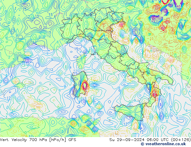 Vert. Velocity 700 hPa GFS Su 29.09.2024 06 UTC