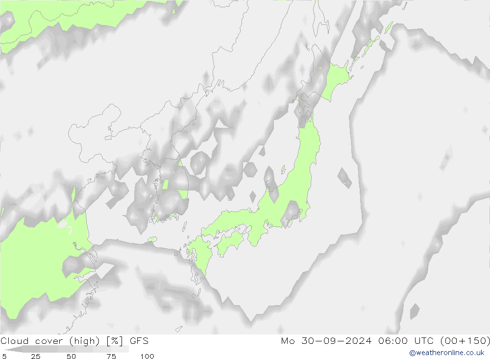 nuvens (high) GFS Seg 30.09.2024 06 UTC