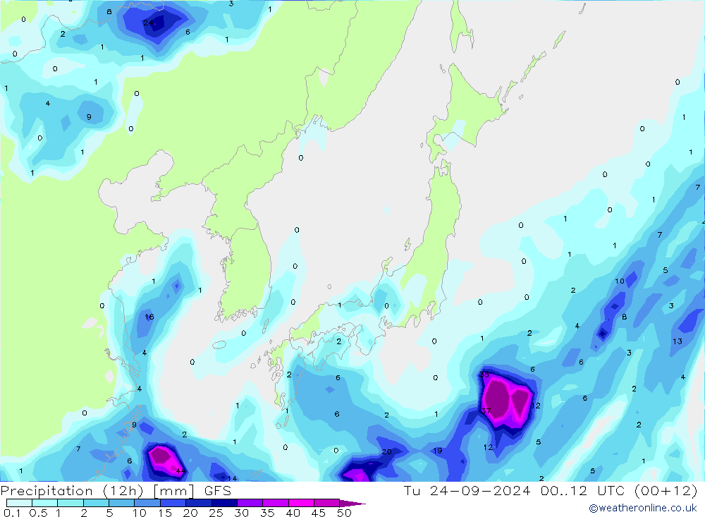  (12h) GFS  24.09.2024 12 UTC