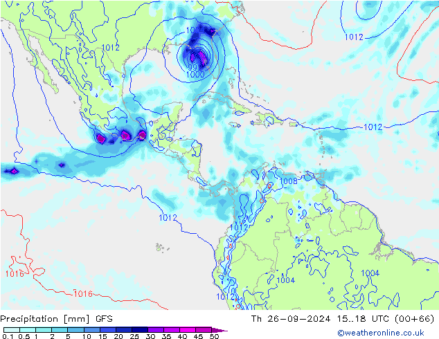 Neerslag GFS do 26.09.2024 18 UTC