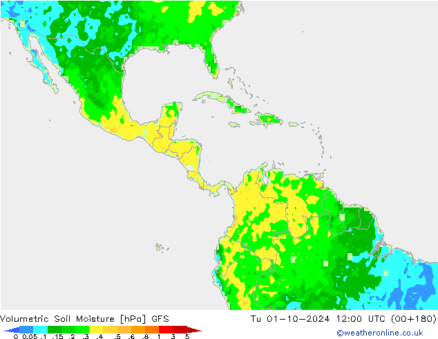 Hacimsel Toprak Nemi GFS Sa 01.10.2024 12 UTC