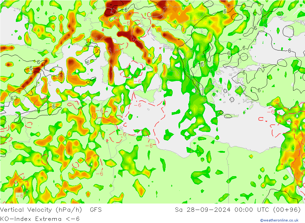 Convection-Index GFS Sa 28.09.2024 00 UTC