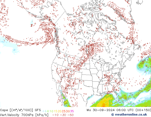 Cape GFS Seg 30.09.2024 06 UTC