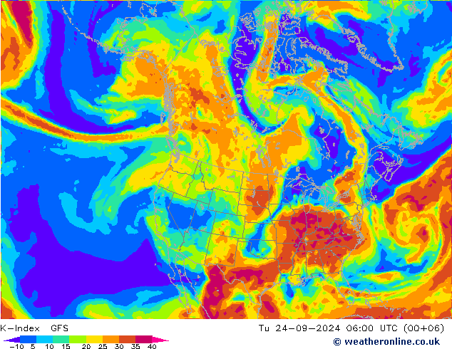 K-Index GFS Tu 24.09.2024 06 UTC