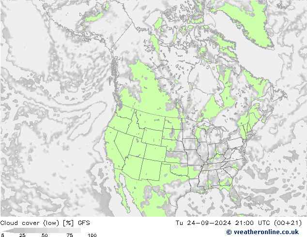 Nubi basse GFS mar 24.09.2024 21 UTC