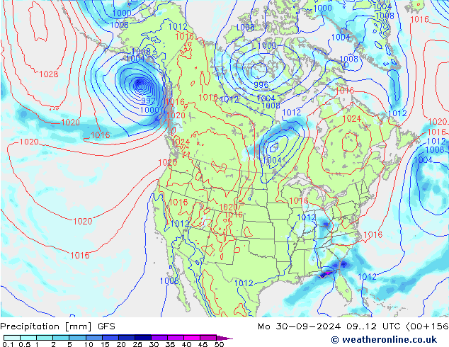 GFS: Seg 30.09.2024 12 UTC