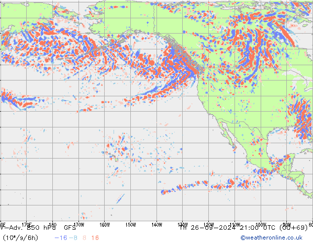 V-Adv. 850 hPa GFS do 26.09.2024 21 UTC