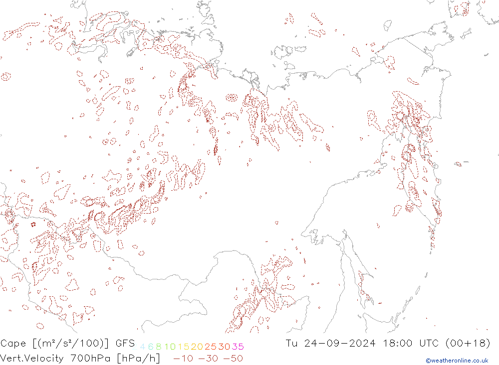 Cape GFS mar 24.09.2024 18 UTC