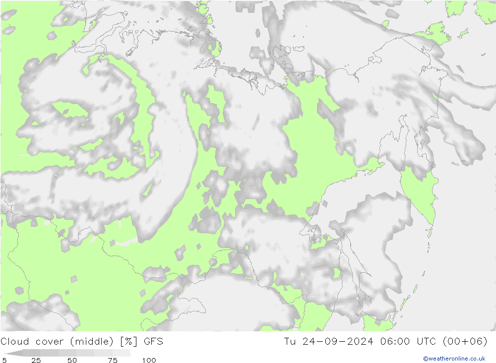 nuvens (high,médio,baixo,) GFS Ter 24.09.2024 06 UTC