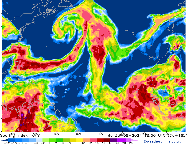 Soaring Index GFS Mo 30.09.2024 18 UTC