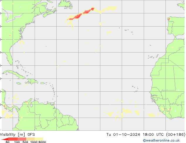 Visibilità GFS mar 01.10.2024 18 UTC