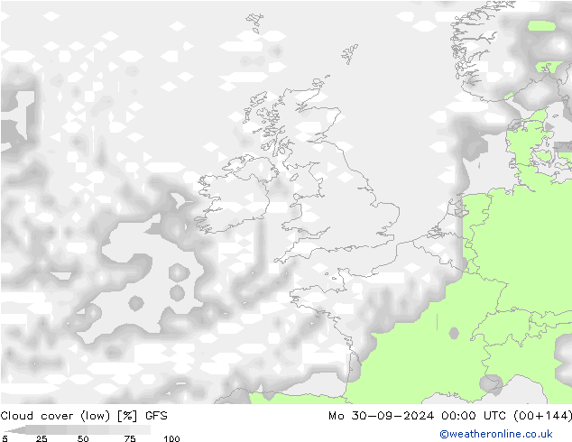 nuvens (baixo) GFS Seg 30.09.2024 00 UTC