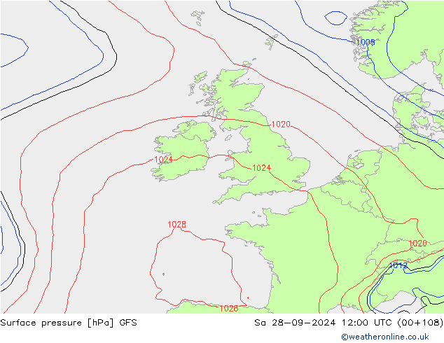 GFS: Sa 28.09.2024 12 UTC