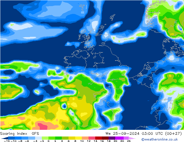 Soaring Index GFS  25.09.2024 03 UTC