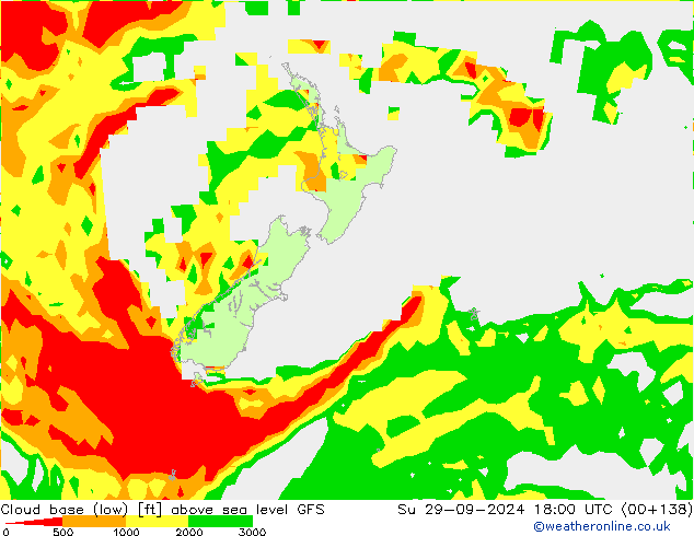 Cloud base (low) GFS  29.09.2024 18 UTC