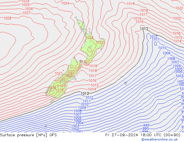 GFS: Fr 27.09.2024 18 UTC