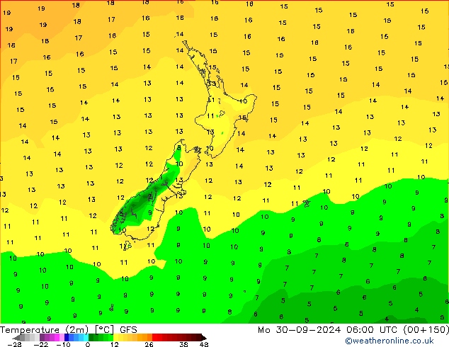 GFS: pon. 30.09.2024 06 UTC