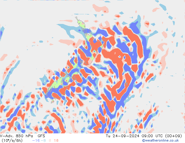 V-Adv. 850 hPa GFS septiembre 2024